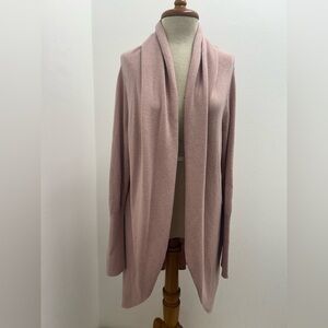 Leith Soft Pink Open Front Cardigan